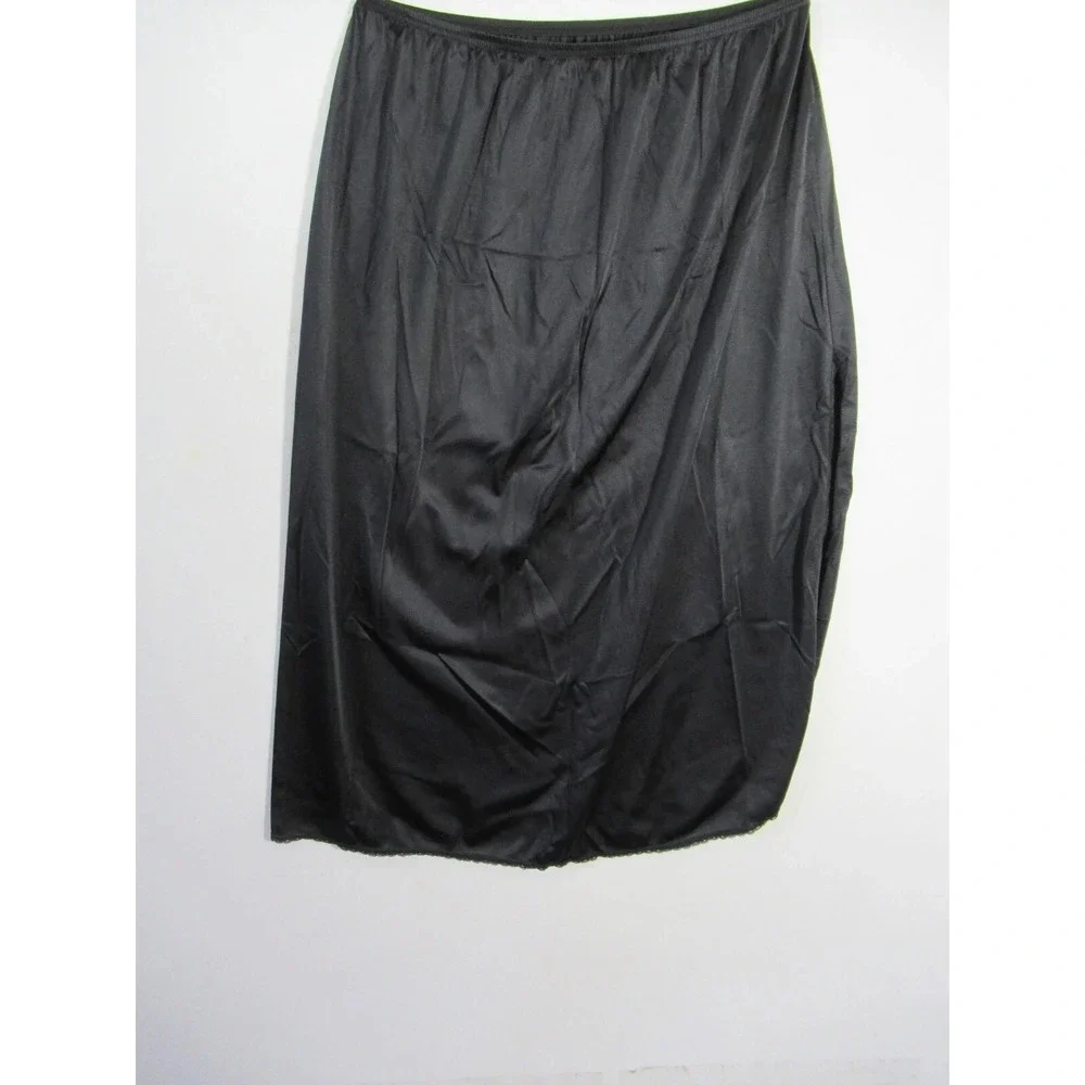 6 Vintage Satin Half Slips Lot Size XL Nylon Skirt Bali Vassarette Bestform